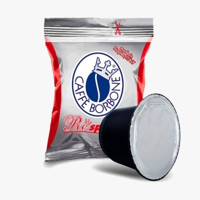 50 Capsule Caffè Borbone Respresso Rossa - Compatibili Nespresso
