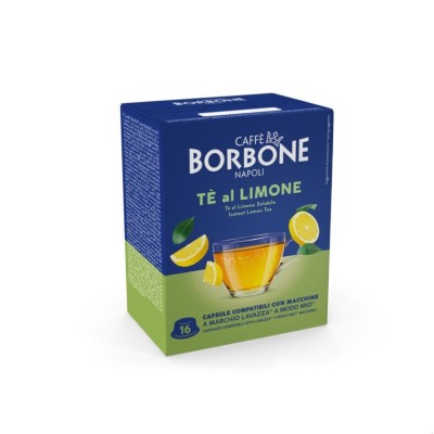16 Capsule Borbone Tè Limone - Compatibili Lavazza A Modo Mio