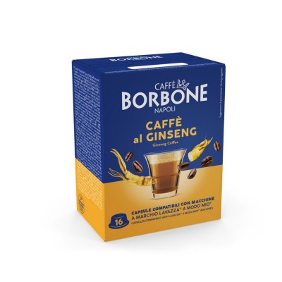 16 Capsule Borbone Ginseng - Compatibili Lavazza A Modo Mio