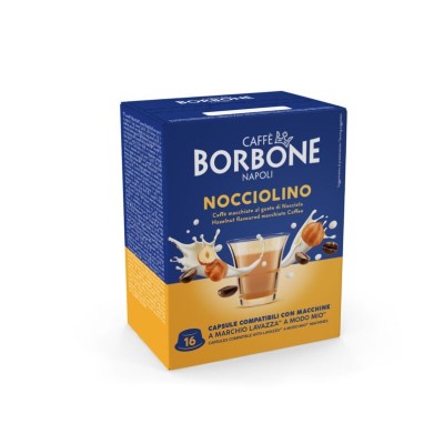 16 Capsule Borbone Nocciolino - Compatibili Lavazza A Modo Mio