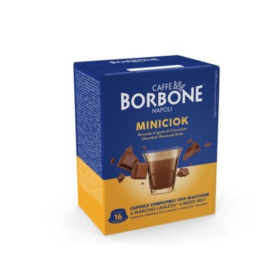 16 Capsule Borbone Miniciok - Compatibili Lavazza A Modo Mio