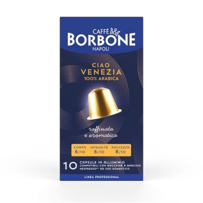 10 Capsule Caffè Borbone Venezia Alluminio - Compatibili Nespresso