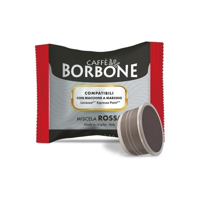 100 Capsule Caffè Borbone Rossa - Compatibili Lavazza Espresso Point