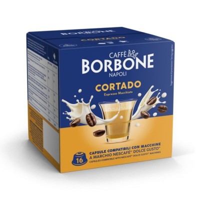 16 Capsule Borbone Cortado - Compatibili Nescafe Dolce Gusto