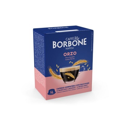16 Capsule Borbone Orzo - Compatibili Lavazza A Modo Mio