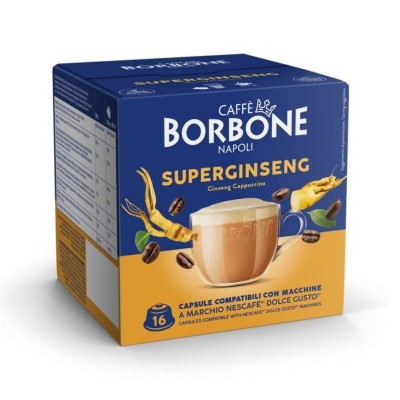 16 Capsule Borbone Super Ginseng - Compatibili Nescafe Dolce Gusto