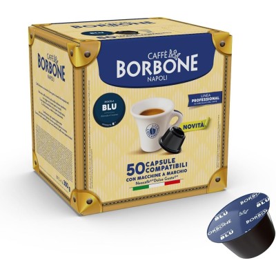 50 Capsule Caffè Borbone DolceRe Blu - Compatibili Nescafe Dolce Gusto
