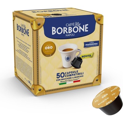50 Capsule Caffè Borbone DolceRe Oro - Compatibili Nescafe Dolce Gusto