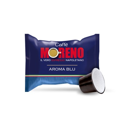 50 Capsule Caffè Moreno Aroma Blu - Compatibili Nespresso