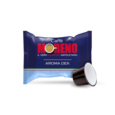 50 Capsule Caffè Moreno Aroma Decaffeinato Dek - Compatibili Nespresso