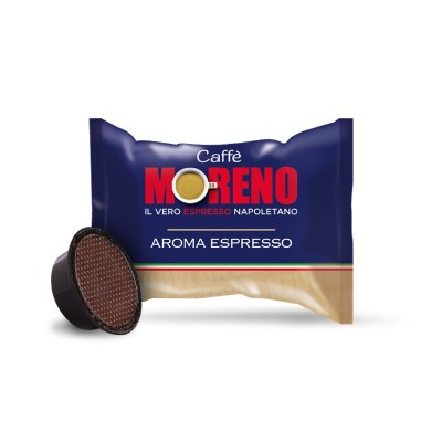 100 Capsule Caffè Moreno Aroma Espresso - Compatibili Lavazza A Modo Mio