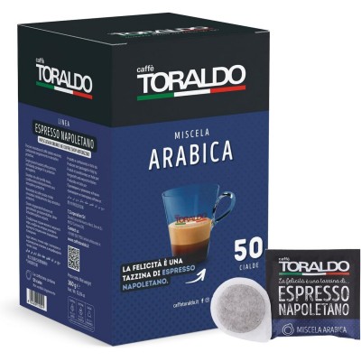 50 Cialde 44mm Caffè Toraldo Arabica
