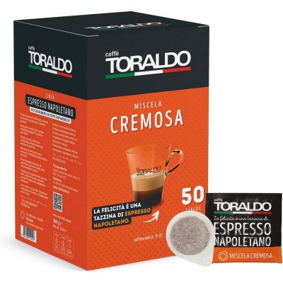 50 Cialde 44mm Caffè Toraldo Cremosa