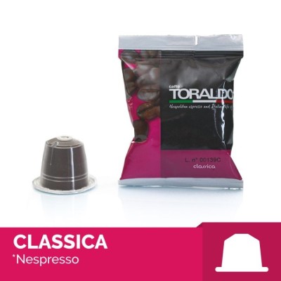 100 Capsule Caffè Toraldo Classica - Compatibili Nespresso