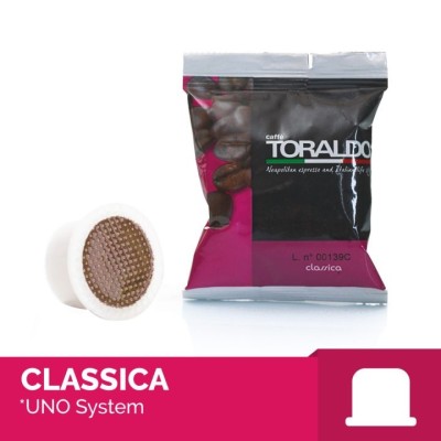100 Capsule Caffè Toraldo Classica - Compatibili Uno System