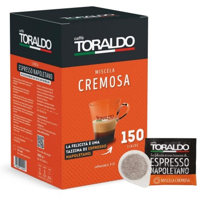 150 Cialde 44mm Caffè Toraldo Cremosa