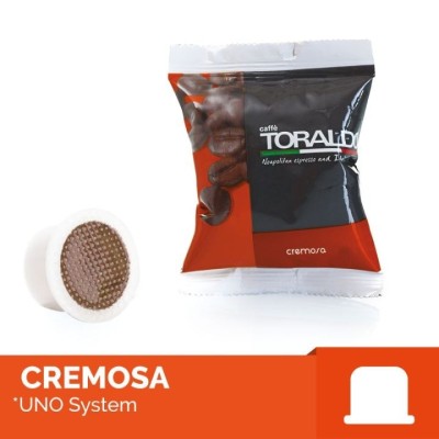 100 Capsule Caffè Toraldo Cremosa - Compatibili Uno System