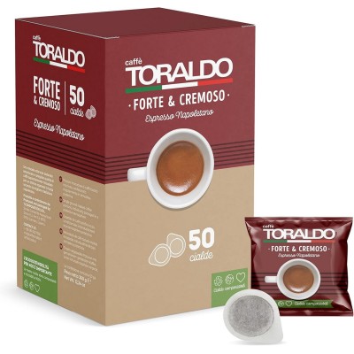50 Cialde 44mm Caffè Toraldo Forte e Cremoso