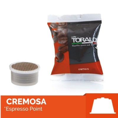 100 Capsule Caffè Toraldo Cremosa - Compatibili Lavazza Espresso Point ed Essse Caffè