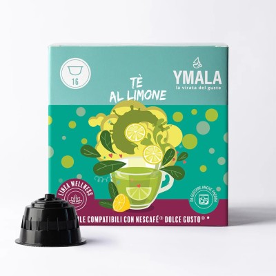 16 Capsule Ymala Tè Limone - Compatibili Nescafe Dolce Gusto