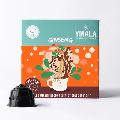 16 Capsule Ymala Caffè al Ginseng - Compatibili Nescafe Dolce Gusto