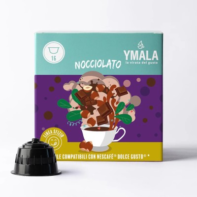 16 Capsule Ymala Nocciolato - Compatibili Nescafe Dolce Gusto