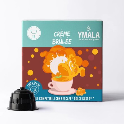 16 Capsule Ymala Creme Brulee - Compatibili Nescafe Dolce Gusto