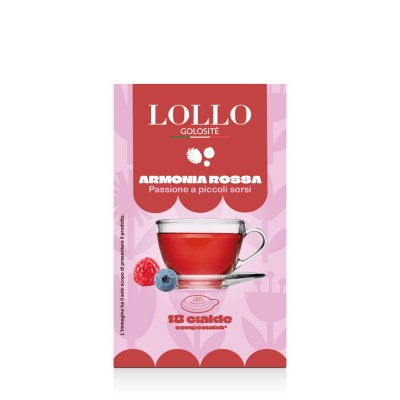 18 Cialde 44mm Lollo Infuso Armonia Rossa