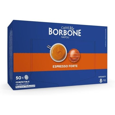 50 Capsule Caffè Borbone Espresso Forte - Compatibili Nespresso Professional