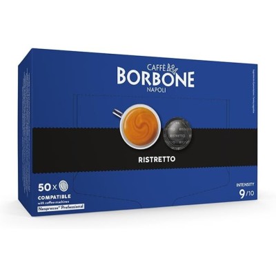 50 Capsule Caffè Borbone Ristretto - Compatibili Nespresso Professional