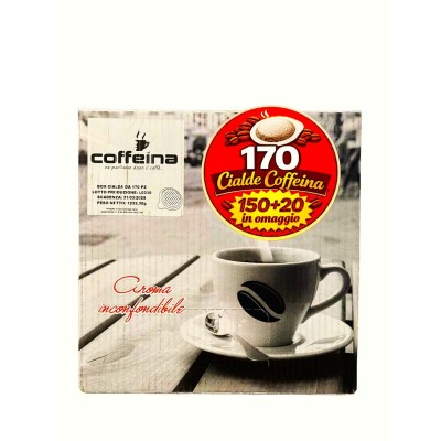 150+20 Cialde 44mm Caffè Coffeina Nera