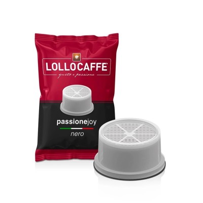 100 Capsule Lollo Caffè PassioneJoy Nero Espresso - Compatibili Lavazza Espresso Point