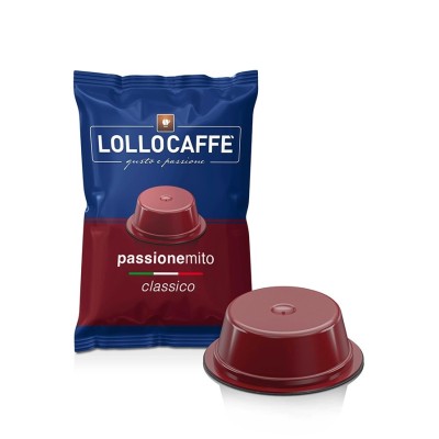 100 Capsule Lollo Caffè PassioneMito Classico Espresso - Compatibili Lavazza A Modo Mio
