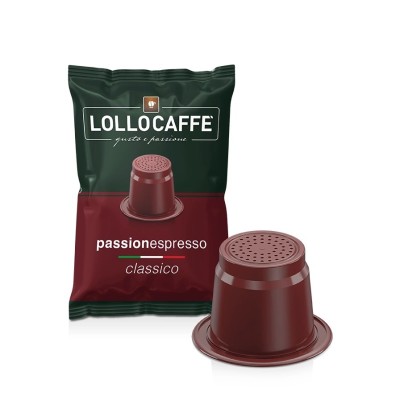 100 Capsule Lollo Caffè PassioNespresso Classico Espresso - Compatibili Nespresso