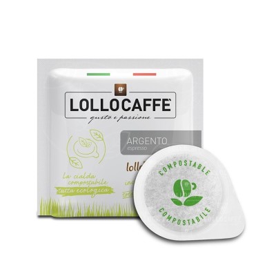 50 Cialde 44mm Lollo Caffè Argento Espresso