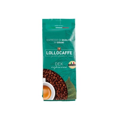 1 Kg Lollo Caffè Decaffeinato Dek Espresso in Grani