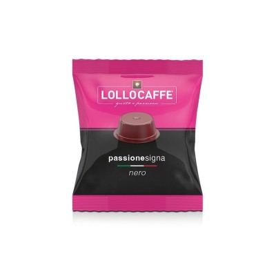 80 Capsule Lollo Caffè PassioneSigna Nero Espresso - Compatibili Lavazza Firma