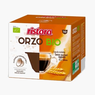 10 Capsule Ristora Orzo - Compatibili Nescafe Dolce Gusto