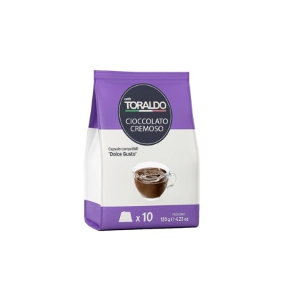 10 Capsule Toraldo Cioccolato Cremoso - Compatibili Nescafe Dolce Gusto
