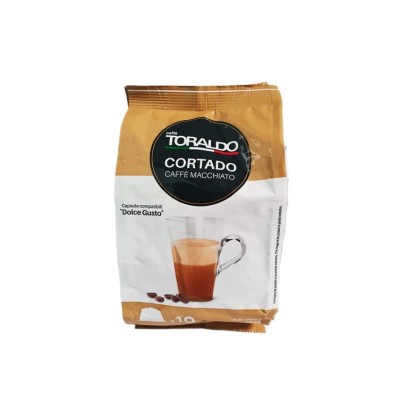 10 Capsule Toraldo Cortado Caffè Macchiato - Compatibili Nescafe Dolce Gusto