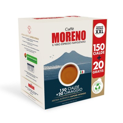150+20 Cialde 44mm Caffè Moreno Aroma Blu PROMO XXL