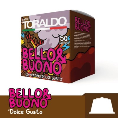 100 Capsule Caffè Toraldo Bello & Buono - Compatibili Nescafe Dolce Gusto