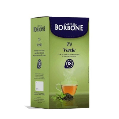 18 cialde caffè Borbone the VERDE filtro carta ese 44 mm