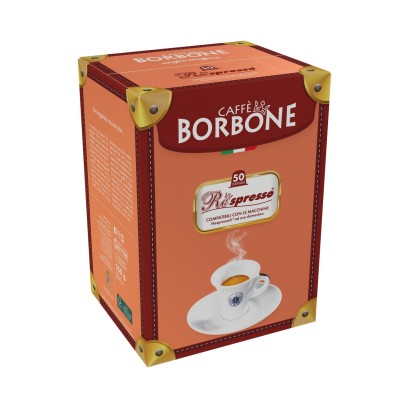 50 capsule caffè Borbone miscela rossa Respresso compatibili Nespresso