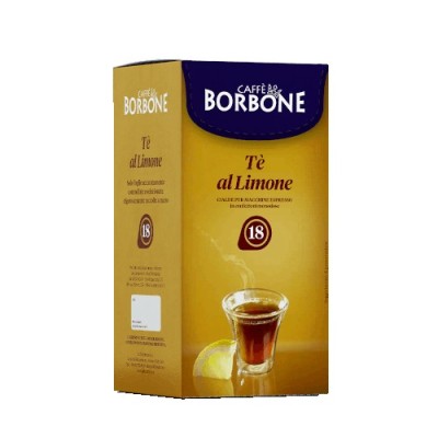 18 cialde caffè Borbone the limone filtro carta ese 44 mm