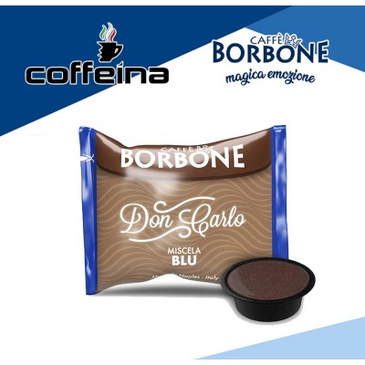 50 capsule caffè Borbone Don Carlo miscela blu compatibile a modo mio