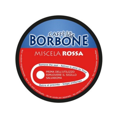 90 capsule caffè Borbone ROSSA compatibili DOLCE GUSTO