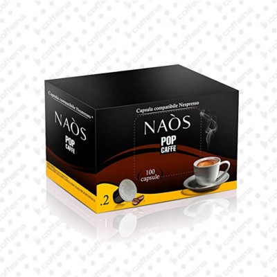 100 capsule caffè POP CAFFE' NAOS .2 CREMOSO compatibili Nespresso*