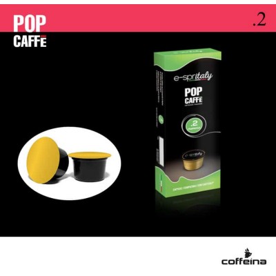10 capsule caffè POP CAFFE' E-SPRITALY .2 CREMOSO compatibili Caffitaly*