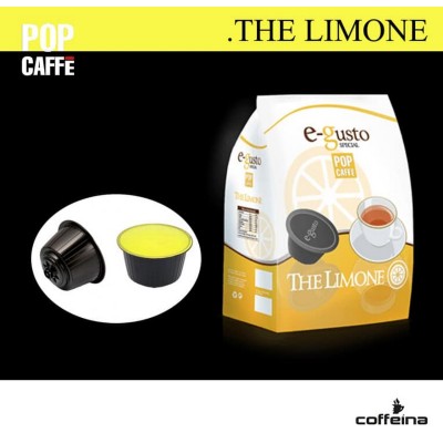 16 capsule POP CAFFE' E-GUSTO THE LIMONE compatibili Dolce Gusto*